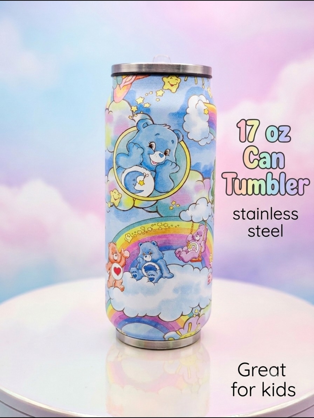 Cute Care Bears 17oz Can Tumbler